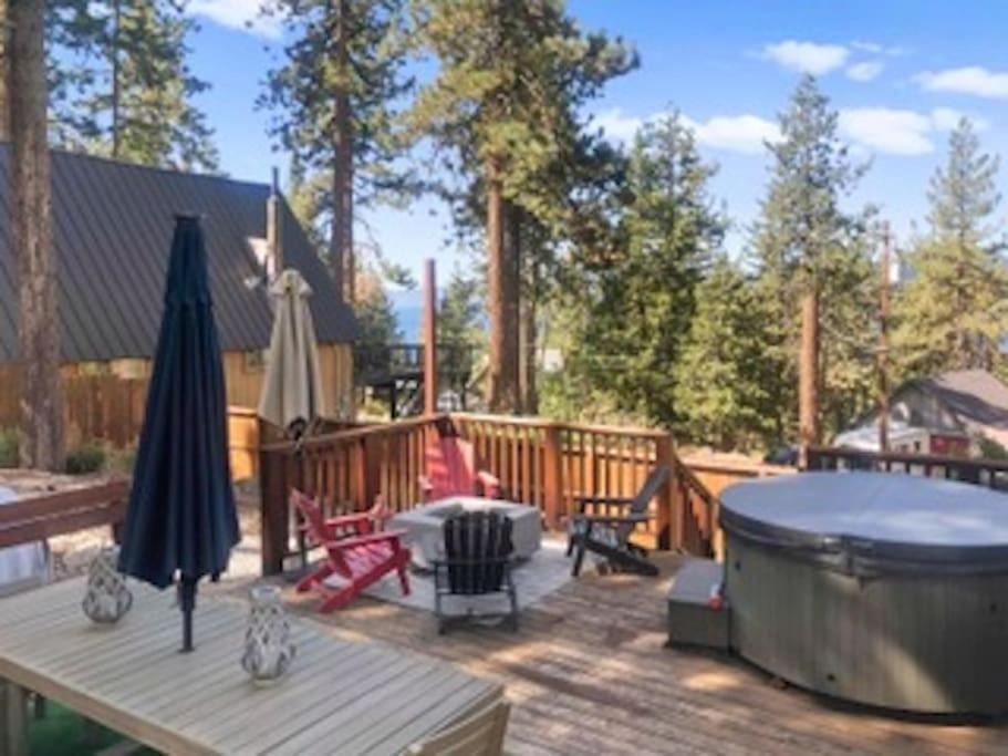 Lake Views, Pet-Friendly Cabin With Hot-Tub In King'S Beach Кінґс-Біч Екстер'єр фото